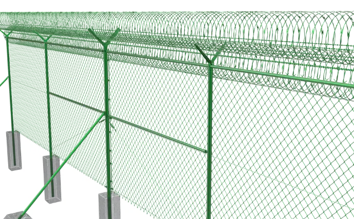 SAIS class 3 chain link fence 3d rander