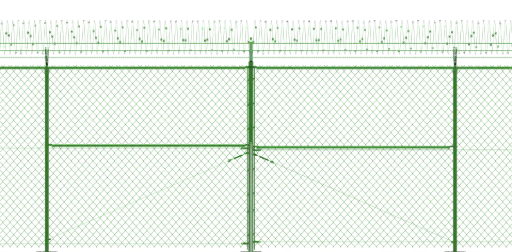 SAIS chain Link fence 3d rander in ksa