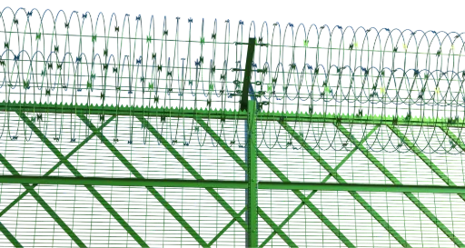 SAIS class 2 welded Mesh Fence 3d rander in saudi arabia