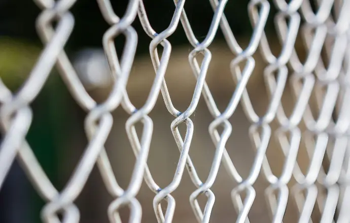 chain link fence Galvanized