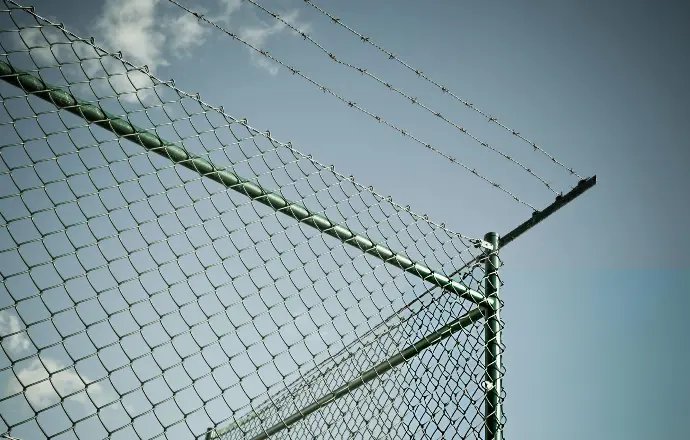chain link fence PVC Coated