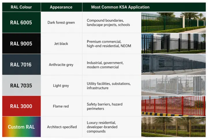 Powder Coating vs Galvanizing for Fences in Saudi Arabia