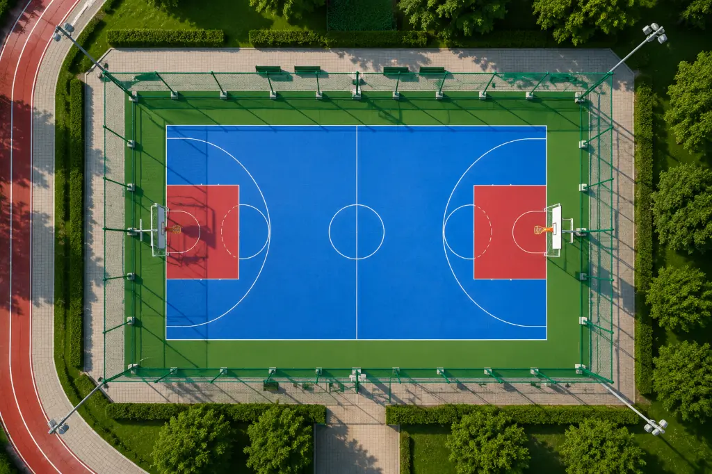 Sports Chain Link Fence Designed for Saudi Arabia Climate