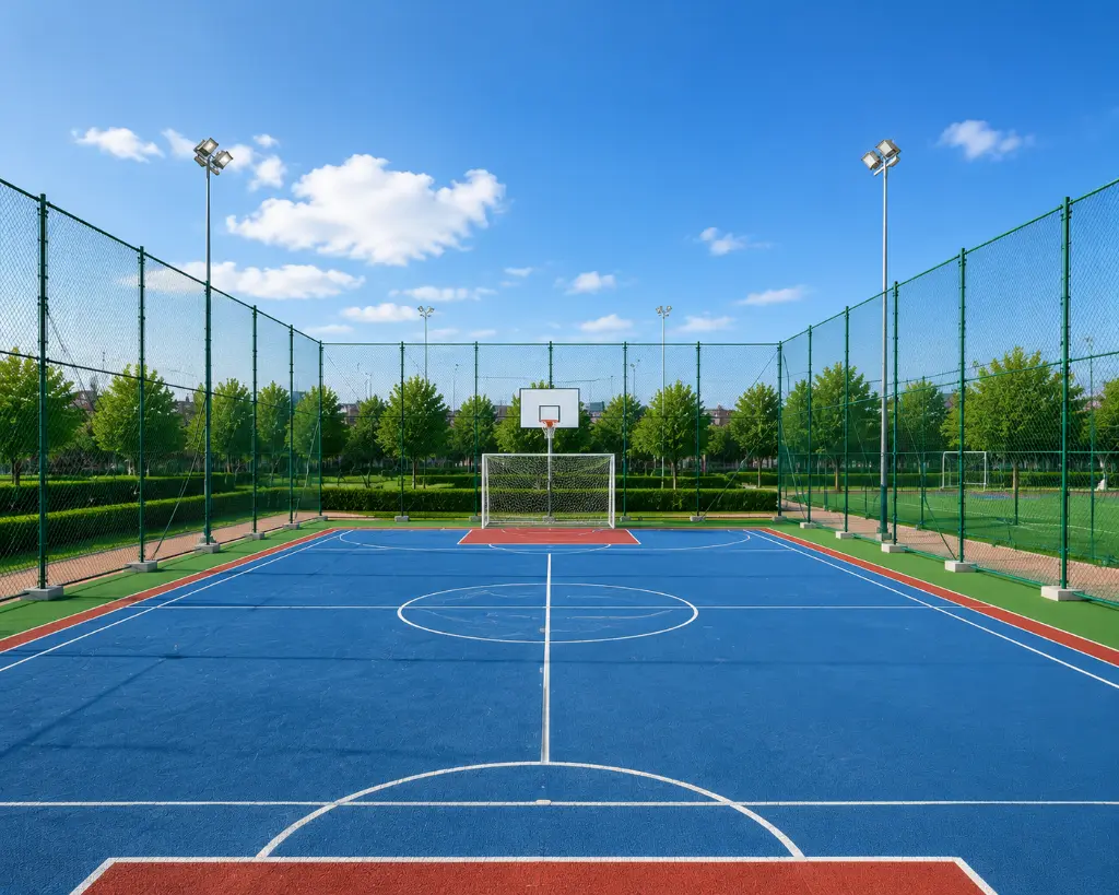 sport chain link fence