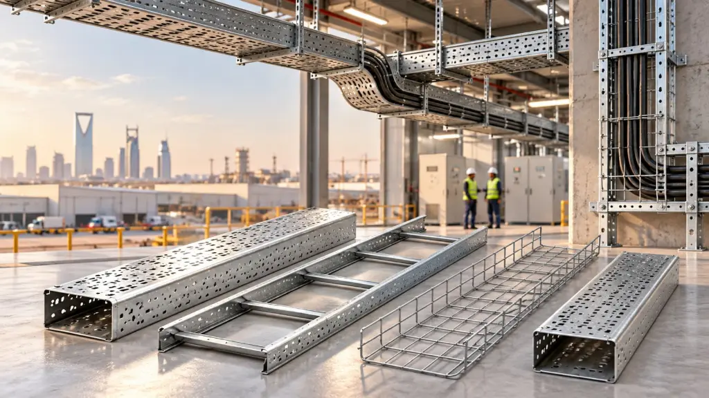 Perforated Cable Tray in Saudi Arabia Perforated Cable Tray in Saudi Arabia
