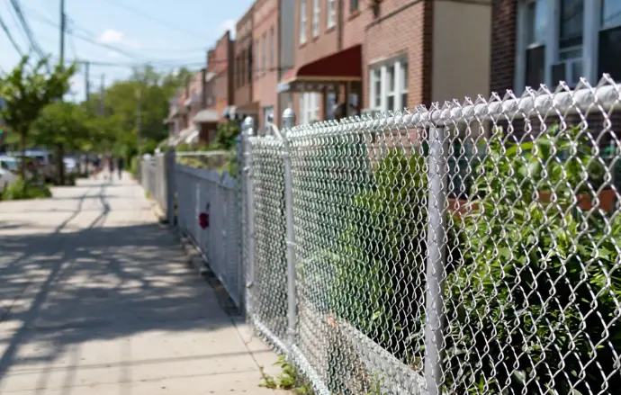 chain Link fence Application in residentials 