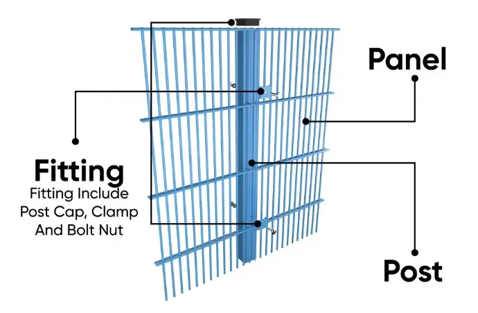 Welded Mesh Fence 2d868