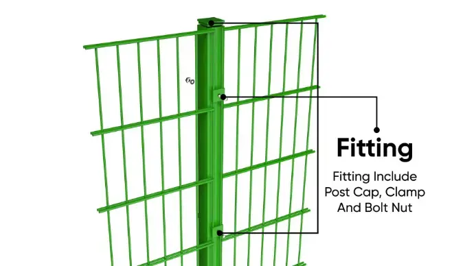 welded mesh fence fitting