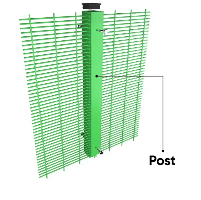 Welded Mesh Fence Secure post