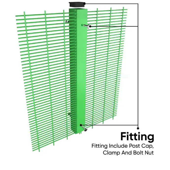 Welded Mesh Fence Secure fitting