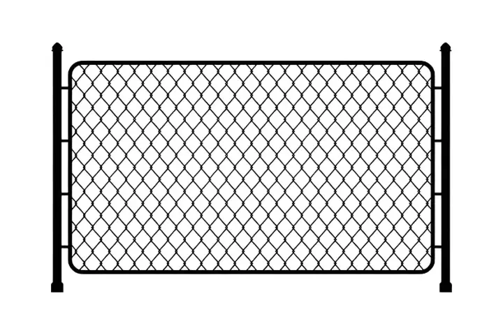 chain link fence 3d