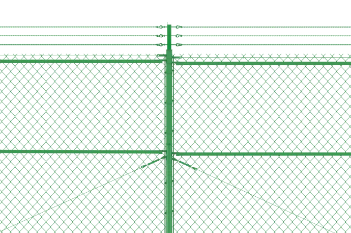 Saudi Aramco fence 3d