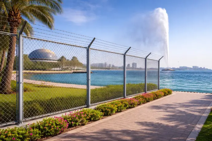 fence  solution in king fahad fountain in Jeddah