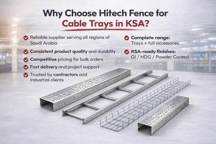 cable Tray System in Hitech Fence 